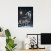 Poster Yellowstone Wolf (Heimbüro)