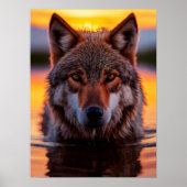 Poster Yellowstone Wolf (Vorne)
