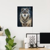 Poster Yellowstone Wolf (Heimbüro)