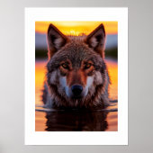 Poster Yellowstone Wolf (Vorne)