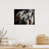 Poster Yellowstone Wolves (Küche)