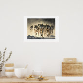 Poster Yellowstone Wolves (Küche)