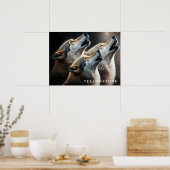 Poster Yellowstone Wolves (Küche)