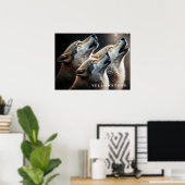 Poster Yellowstone Wolves (Heimbüro)