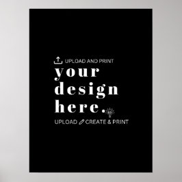 Poster Your Design Upload 18" x 24" Unterschreiben