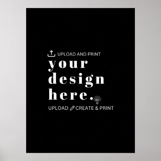 Poster Your Design Upload 18" x 24" Unterschreiben (Vorne)