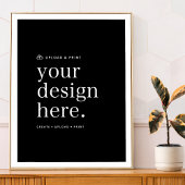 Poster Your Design Upload 18" x 24" Unterschreiben