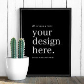 Poster Your Design Upload 18" x 24" Unterschreiben
