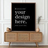 Poster Your Design Upload 18" x 24" Unterschreiben