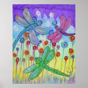 Poster - zauberhafte Libellen