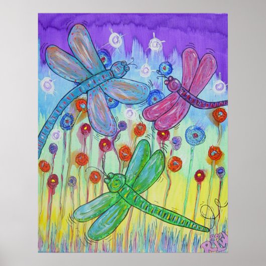 Poster - zauberhafte Libellen (Vorne)