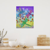 Poster - zauberhafte Libellen (Küche)