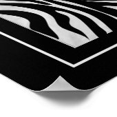 Poster-Zebra 20" x 24" Poster (Ecke)