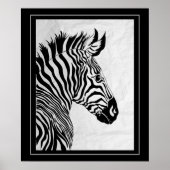 Poster-Zebra 20" x 24" Poster (Vorne)