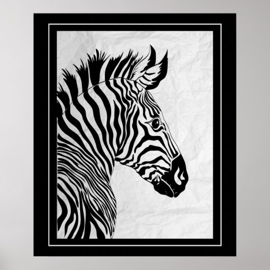 Poster-Zebra 20" x 24" Poster (Vorne)