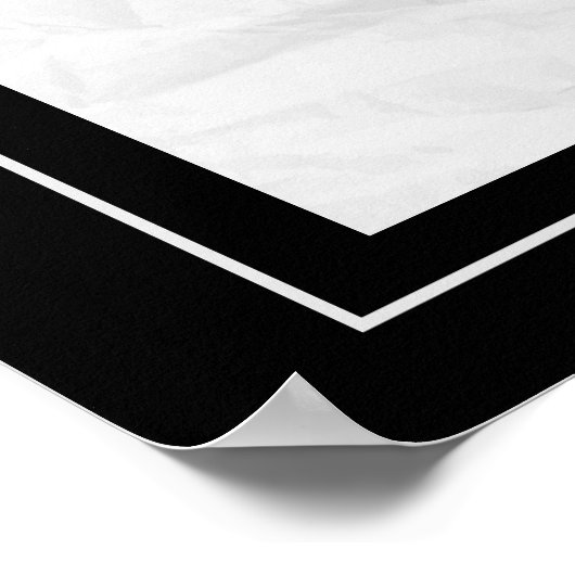 Poster-Zebra 20" x 24" Poster (Ecke)