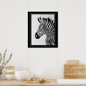 Poster-Zebra 20" x 24" Poster (Küche)