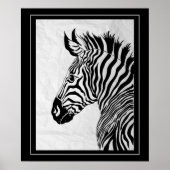 Poster-Zebra 20" x 24" Poster (Vorne)