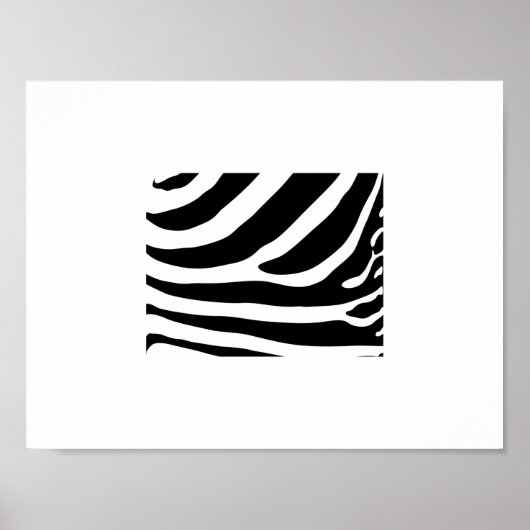 Poster - Zebra Streifen Abstrakt 2 (Vorne)