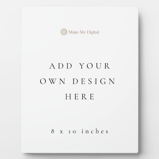 Poster-Zeichen 8x10 Zoll Fotoplatte (Vorderseite)