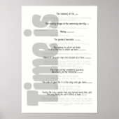 Poster - Zeit ist. . . (Vorne)