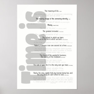 Poster - Zeit ist. . .