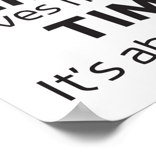 Poster - Zeitsprichwörter (Ecke)