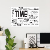 Poster - Zeitsprichwörter (Heimbüro)