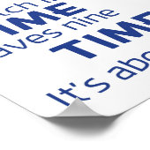 Poster - Zeitsprichwörter [blau] (Ecke)