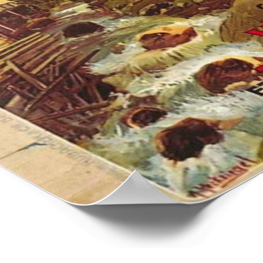 Poster Zermatt Schweiz Gornergratbahn (Ecke)