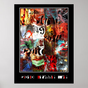 Poster Zizzago Street Art Abstract Urban Grunge