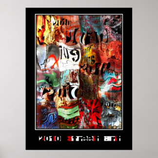 Poster Zizzago Street Art Abstrakt Urban Grunge