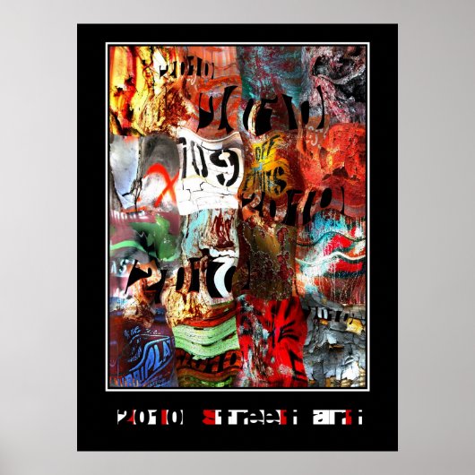 Poster Zizzago Street Art Abstrakt Urban Grunge (Vorne)