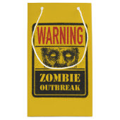 Poster Zombie-Ausbruch. Signaturboard mit Zombie Kleine Geschenktüte (Rückseite)