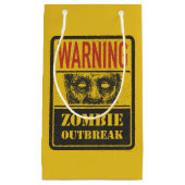 Poster Zombie-Ausbruch. Signaturboard mit Zombie Kleine Geschenktüte (Vorderseite)