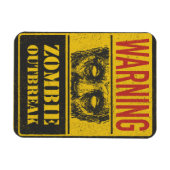 Poster Zombie-Ausbruch. Signaturboard mit Zombie Magnet (Horizontal)