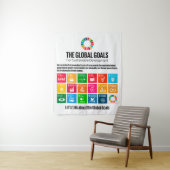 Poster zu den globalen Zielen Wandteppich (Beispiel)
