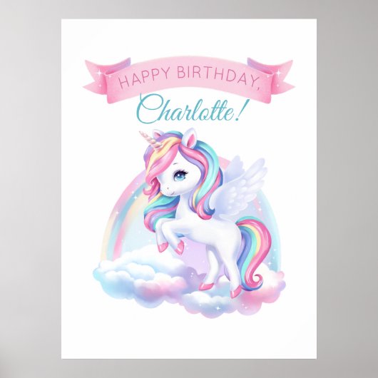 Poster zu einer magischen Geburtstagsparty. (Vorne)