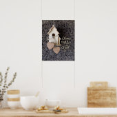 Poster "Zuhause is where the Heart is" (Küche)