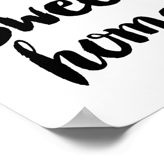 Poster Zuhause Sweet Zuhause (Ecke)