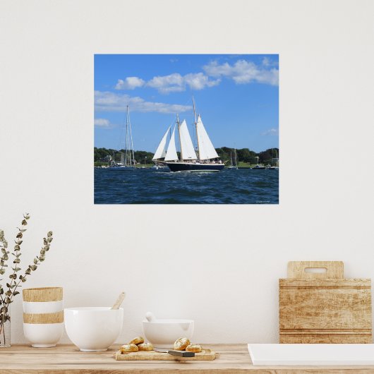 Poster zum Fotografieren von Segelschiffen (Küche)