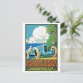 Poster zum Grand Prix Racing 1929 Cap D'Antibes Postkarte (Stehend Vorderseite)