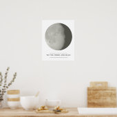 Poster 'Zum Mond und zurück' (Küche)