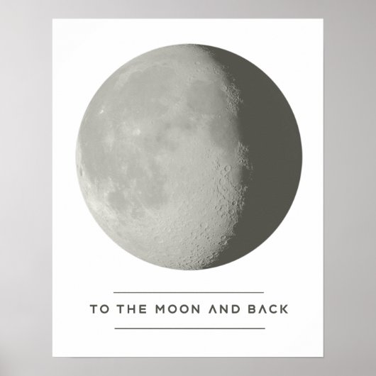 Poster 'Zum Mond und zurück' (Vorne)