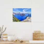 Poster zum Nationalpark Krater Lake (Küche)