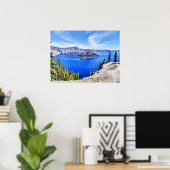 Poster zum Nationalpark Krater Lake (Heimbüro)