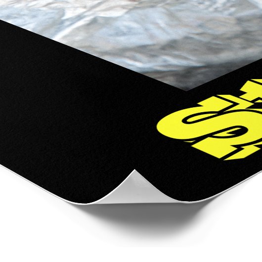 Poster zum Rauchen auf Grau (Ecke)