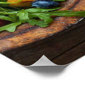 Poster zum Thema Essen mit Obstsalat (Ecke)