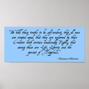 Poster zum Unabhängigkeitstag (blau)