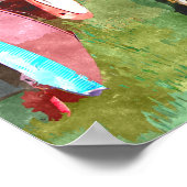 Poster zur Aquarellmalerei in Venedig (Ecke)